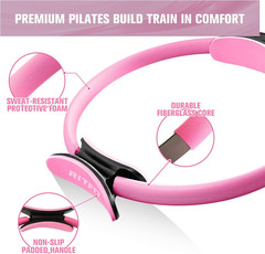 RitFit Pilates Ring Circle – 14 Inch Magic Fitness Circle for Toning Inner & Out