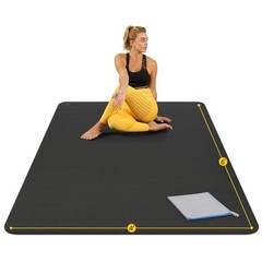 Oversized Thick Yoga Mat 6’x4’x8mm for Pilates & Stretching