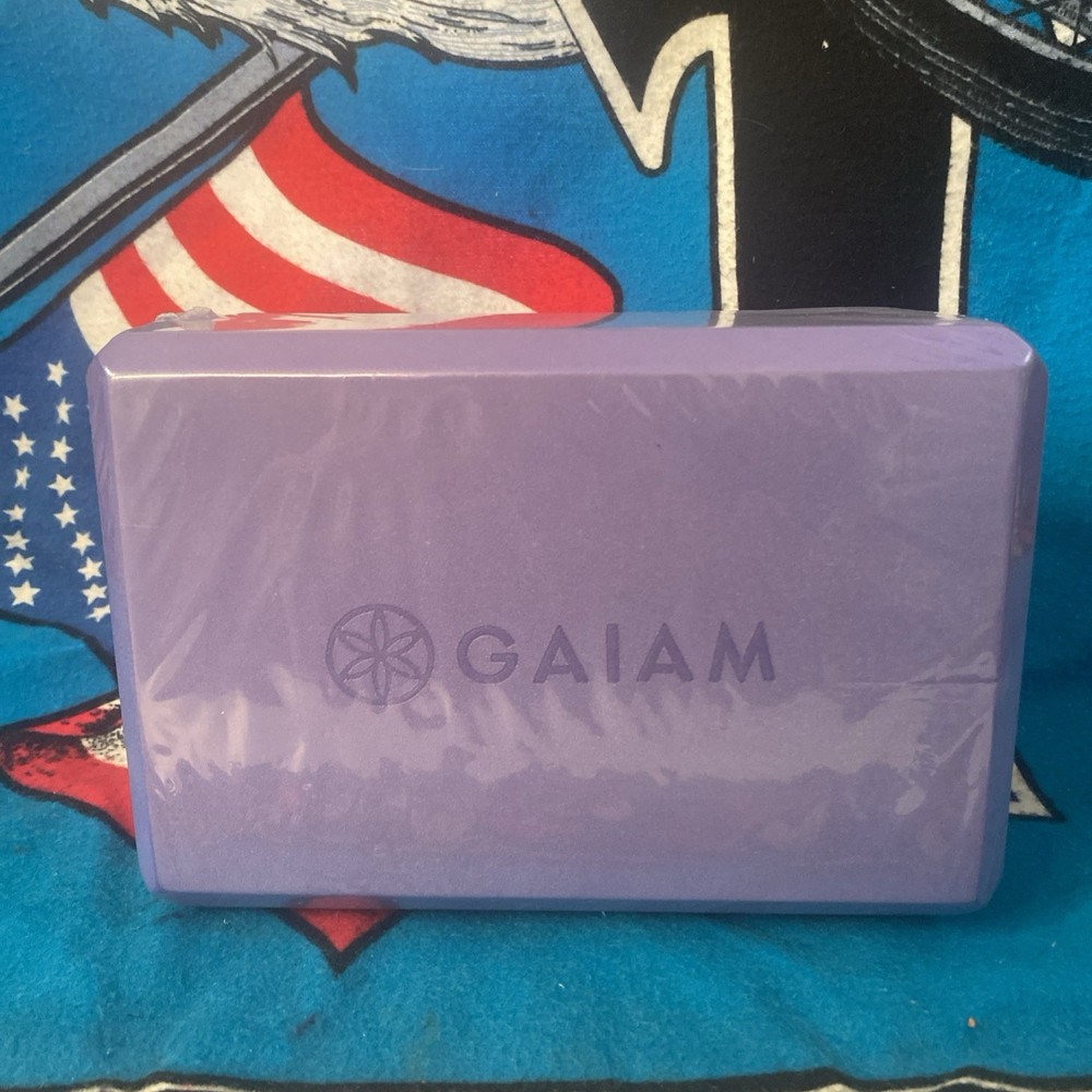 Gaiam Yoga Block Purple New In Sealed Packaging