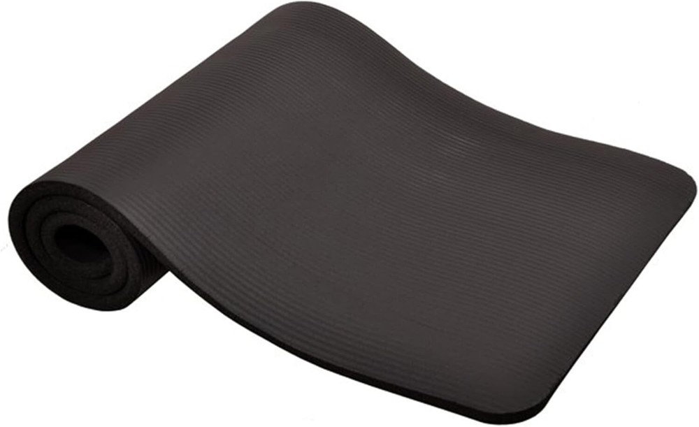 Exercise Yoga Mats 1/2-Inch Thick w/Carry Strap – Gym Pilates Meditation Fitness