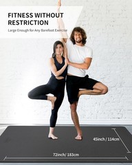 Versatile Extra Wide Yoga Mat 6’x4′ – Comfortable & Portable for All Levels
