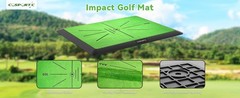 COSPORTIC Golf Hitting Mat, Golf Training Mat for Swing Path Feedback Detection