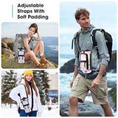 25/32/40oz Water Bottle Carrier Bag Pocket,Insulated Neoprene Adjustable