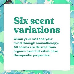 Yoga Mat Cleaner Spray Variety Pack – 4 fl oz (6 Pack) – Organic, Deep-Cleansing