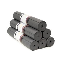 Voyage 5mm Studio Yoga Mats, 6 Pack, 72x24in Charcoal