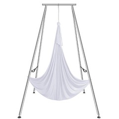 VEVOR Yoga Swing Stand Hammock Aerial Silk Kit 551.15 lbs Load Yoga Frame White
