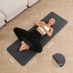 Extra Thick Foldable Yoga Mat – Non-Slip, Eco-Certified for Home & Studio Use
