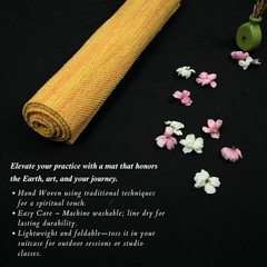 Extra Thick Organic Cotton Tie Dye Yoga Mat for Indoor/Outdoor Use 72″x24