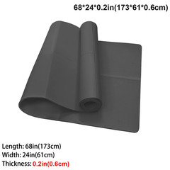 Black Foldable Yoga Mat Eco Friendly EVA Folding Travel Fitness Exercise Mat 3/4