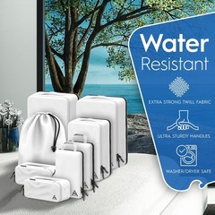 8-Piece Luxury Compression Packing Cubes & Bags for Travel – Maximize Spac