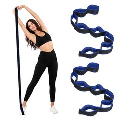 Fitness Resistance Bands, 8-Section Number Stretch Band 2 Pcs & Sapphire Blue