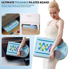 Pilates Board & Reformer Machine Set – Foldable Home Pilates Equipment, 6-in-1