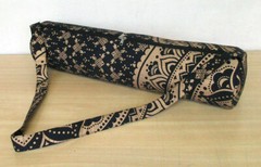 Handmade Indian Mandala Gold Printed Yoga Mat Bag With Shoulder Strap Yoga Bags