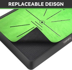 COSPORTIC Golf Hitting Mat, Golf Training Mat for Swing Path Feedback Detection