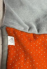 WAYmat Orange & Gray Quilted Yoga Exercise Mat Beach Pool Mat Large Soft