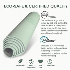 Premium TPE Yoga Mat – Eco-Friendly, 6mm Thick Non-Slip Mat for Yoga, Pilates…