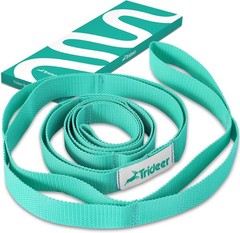 Trideer Stretching Strap Yoga Strap Yoga Band for Physical Therapy, 10 Loop Non