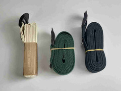 3x Lot – Green Black White Yoga Practice Straps – Cinch Buckle