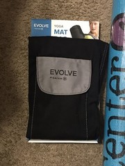 Evolve by Gaiam Yoga Mat Bag with Shoulder Strap & 5MM Designer Series Yoga Mat