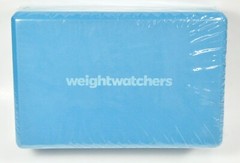 WEIGHT WATCHERS FOAM YOGA BLOCK BLUE BRICK PILATES GYM EXERCISE FITNESS