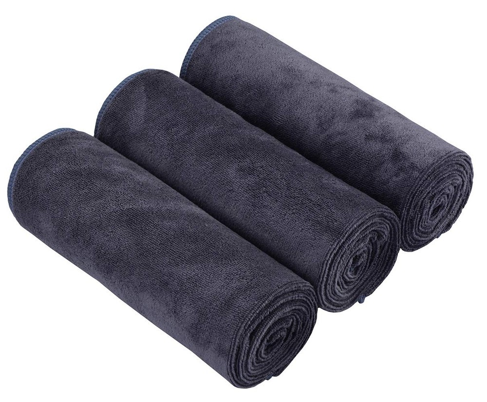 HOPESHIN Gyms Yoga Towels – Absorbent Microfiber 16inch X 32inch, Grey