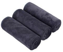 HOPESHIN Gyms Yoga Towels – Absorbent Microfiber 16inch X 32inch, Grey