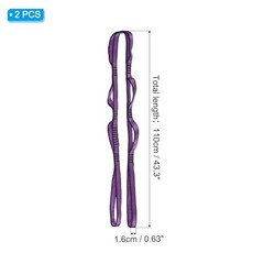 Daisy Chain Straps, 2 Pack Strong Climbing Strap Adjustable Nylon Chain Sling