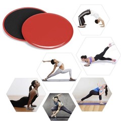 Ab Workout Sliders Core Gliders for Yoga Pilates Fitness Training, Red