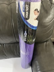 PRO Strength Yoga Mat 24 x 68 in Purple Superior Grip Lightweight