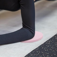 6Pcs Durable Tpe Fitness Yoga Knee and Elbow Pads Pink Round Exercise Mat