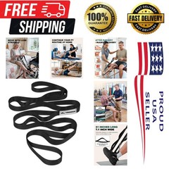 Durable 10-Loop Non-Elastic Stretching Strap for Effective Mobility & Therapy