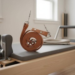 Reformer Double Loop Strap Metal Hook Pilates Double Loop Strap Comfortable