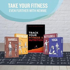 Moisture-Wicking Yoga Mat with Printed Poses – Fitness Essential for Home & Gym