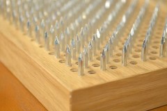 Oak Sadhu Board “Metatron’s Cube” Galvanized Nails 10 mm/0.4 inch