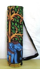Elephant Yoga Mat Carrier Bags Hippie Mandala Cotton Bags With Shoulder Strap US