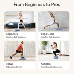XL Foam Yoga Wedge Blocks, Black, Set of 2, 16.5° Incline, 13″ × 12.75″ × 3.75″,