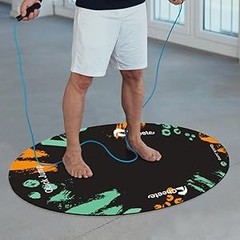 Jump Rope Mat Large Rubber Exercise Mat Workout Mats for Home Gym Flooring