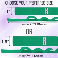 Eco-Friendly 10-Loop Stretching Strap for Therapy & Flexibility