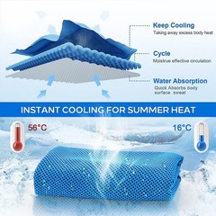 3Pcs Instant Cooling Towel Ice Cold for Gym Yoga Running – Soft 30x100cm gdrr