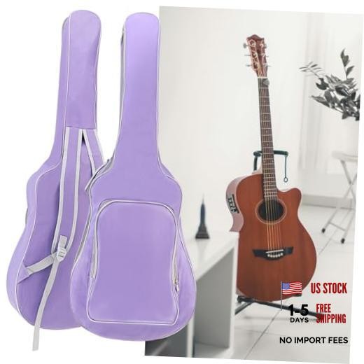 Acoustic Guitar Bag 40 41 Inch, Guitar Gig Bag, Double Shoulder Purple