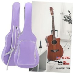 Acoustic Guitar Bag 40 41 Inch, Guitar Gig Bag, Double Shoulder Purple