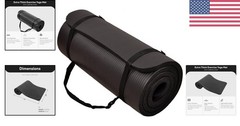 Extra Thick Yoga Mat 71″x24″ Anti-Tear Foam with Carrying Strap for Exercises