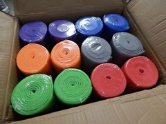 12 Pcs Thick Yoga Mat Bulk, 68” x 24” x 4mm Exercise Workout W/Strap