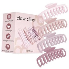 Large Claw Clips For Thick Hair – Large Hairclip Thick Hair, Big Hair Blush