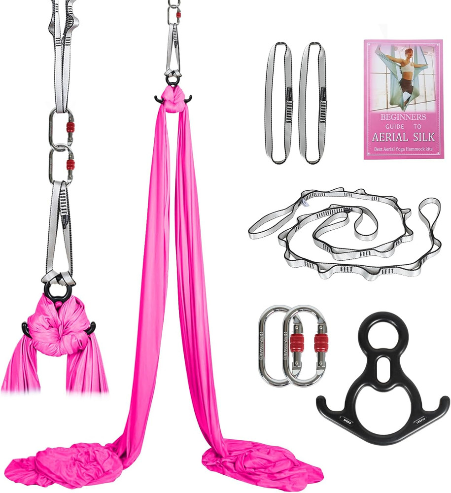 Premium Aerial Silks Kit & Yoga Hammock – Easy Setup for Fitness & Fun