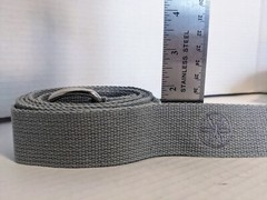 GAIAM 6’ Cotton Yoga Strap – Grey – EUC