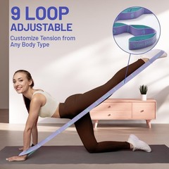 Stretch Strap, MultiLoop for Physical Therapy,Elastic Yoga Stretching Strap f…