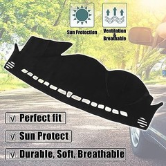 Flannel Dashboard Cover Mat Protector Non Slip Mat Carpet Replacement for