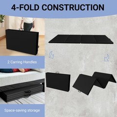Versatile 4’x8’x2″ High-Density Gym Mats Extra Thick Anti-Tear Easy-Clean