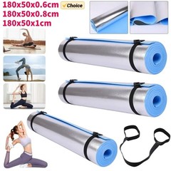 yoga mat for woman with strip for sports and gym workout 8mm